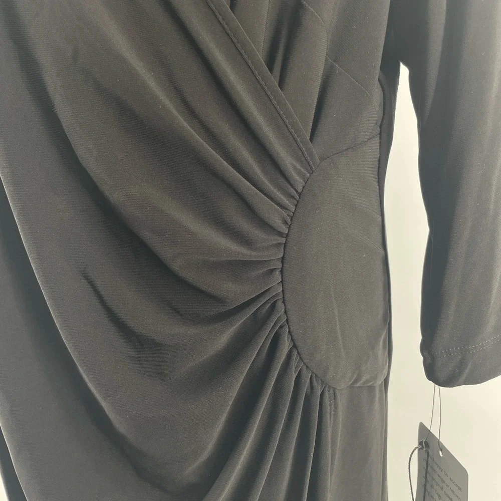 Laundry by Shelli Segal Black V-Neck Sheath Dress Knee Length Women's Size 1X - Picture 15 of 15